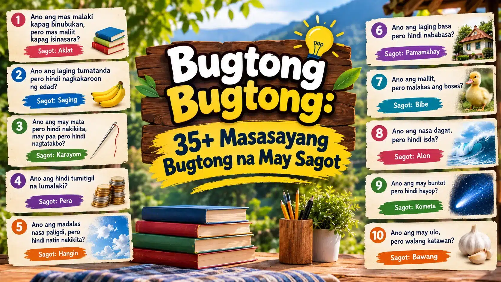 Bugtong Bugtong 35+ Masasayang Bugtong na May Sagot